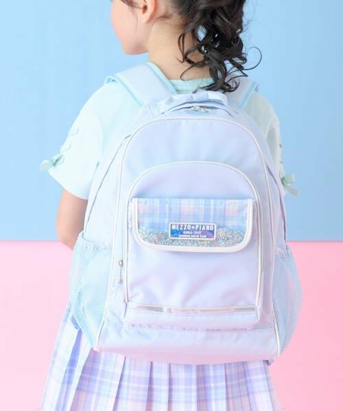 mezzo piano / メゾピアノ リュック・バックパック | キラキラリュック容量約18L（サックス）
