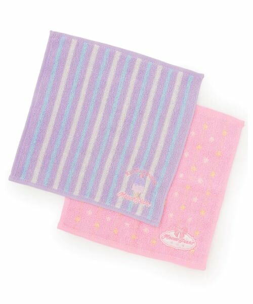 mezzo piano / メゾピアノ タオル | 【BOX付】ミニタオル　2枚セット（ピンク）