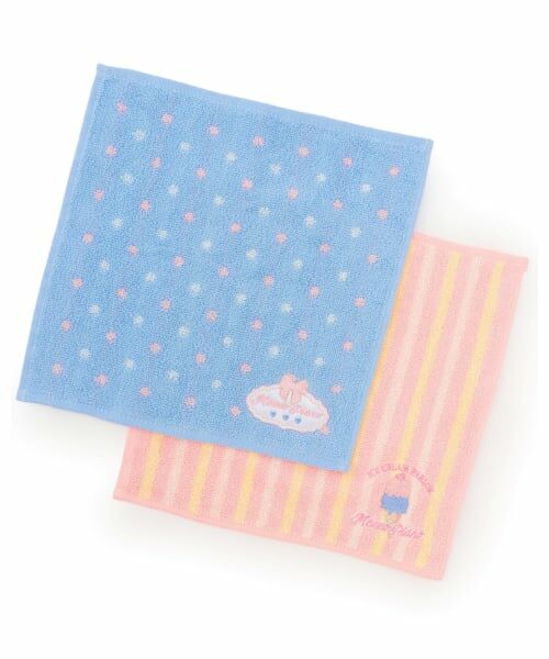 mezzo piano / メゾピアノ タオル | 【BOX付】ミニタオル　2枚セット（サックス）