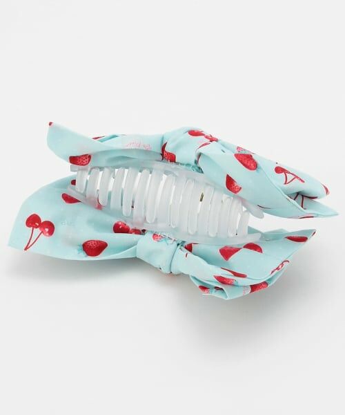 mezzo piano / メゾピアノ ヘアピン | イチゴチェリードット柄　リボンヘアクリップ | 詳細2