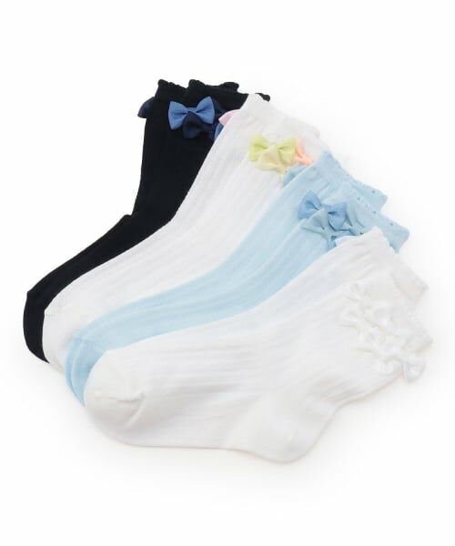 mezzo piano / メゾピアノ ソックス | リボンイッパイ クルーソックス【日本製】 | 詳細3