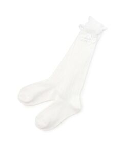 mezzo piano / メゾピアノ ソックス | リボンイッパイ　ハイソックス【日本製】