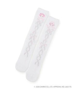 mezzo piano / メゾピアノ ソックス | 【マイメロディ/マイスウィートピアノ】バレリーナ風ハイソックス【日本製】