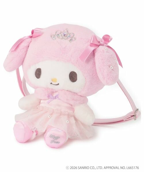 mezzo piano / メゾピアノ ショルダーバッグ | 【予約商品】【マイメロディ/マイスウィートピアノ】ぬいぐるみショルダーバッグ | 詳細1