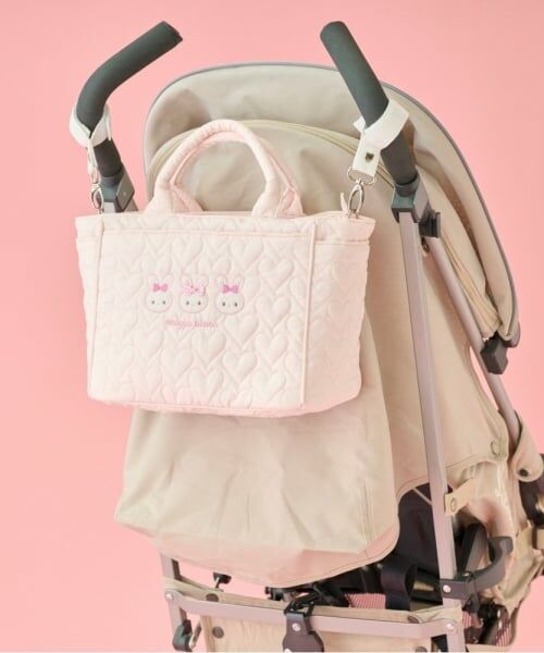 mezzo piano / メゾピアノ ママバッグ・収納ポーチ | 【メゾピアノママ】ウサギアップリケ2wayトートバッグ | 詳細12