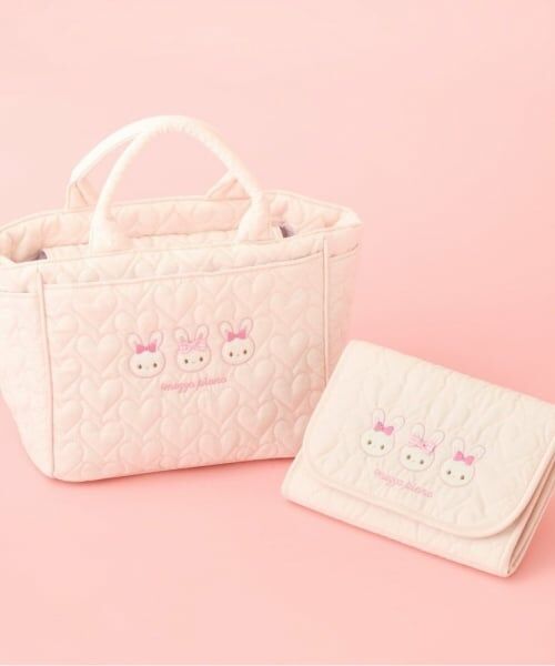 mezzo piano / メゾピアノ ママバッグ・収納ポーチ | 【メゾピアノママ】ウサギアップリケ2wayトートバッグ | 詳細13