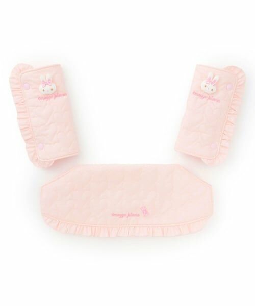 mezzo piano / メゾピアノ ベビー・キッズグッズ | 【メゾピアノママ】ウサギマスコット付抱っこ紐カバー（ライト ピンク）