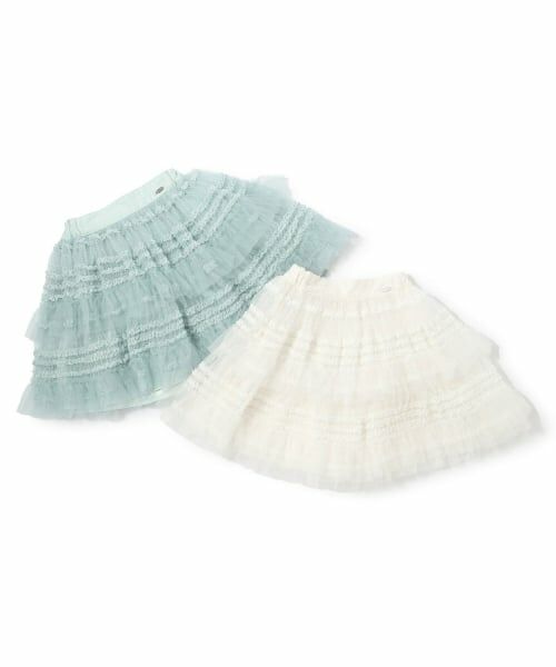 mezzo piano / メゾピアノ ミニ・ひざ丈スカート | 【人気商品再入荷】【直営店で取り扱い無し】ランダムチュール スカート | 詳細8