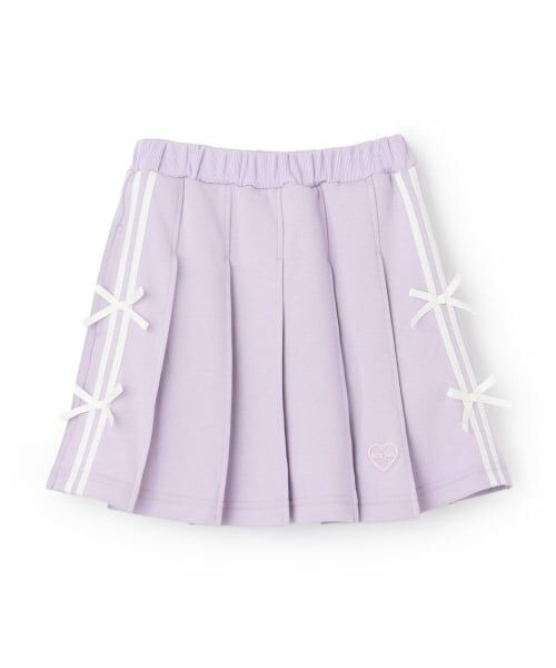 mezzo piano / メゾピアノ ショート・ハーフ・半端丈パンツ | 【人気商品再入荷】【直営店で取り扱い無し】リボンライン　スカパン（ライラック）