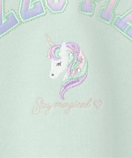 mezzo piano / メゾピアノ スウェット | 6044212R どうぶつロゴ　ファー袖トレーナー | 詳細3