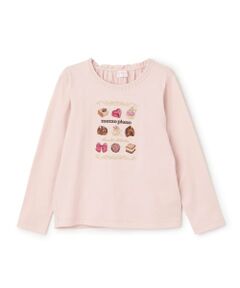 mezzo piano / メゾピアノ Tシャツ | 6043209R アソートチョコBOX　長袖Tシャツ