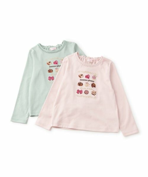 mezzo piano / メゾピアノ Tシャツ | 6043209R アソートチョコBOX　長袖Tシャツ | 詳細7