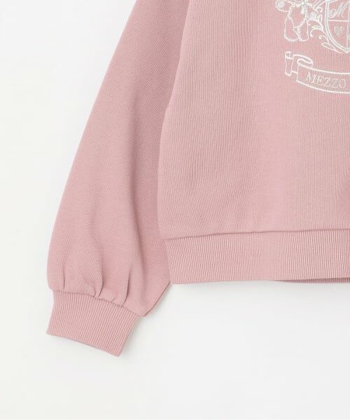mezzo piano / メゾピアノ スウェット | 【人気商品再入荷】【直営店で取り扱い無し】カレッジ刺しゅう　衿つきトレーナー | 詳細5