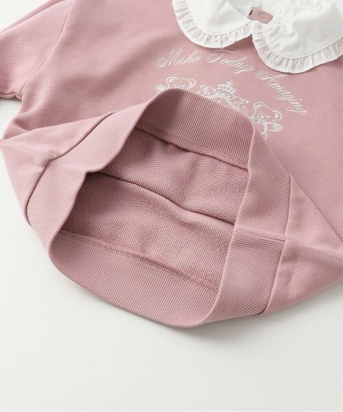 mezzo piano / メゾピアノ スウェット | 【人気商品再入荷】【直営店で取り扱い無し】カレッジ刺しゅう　衿つきトレーナー | 詳細6