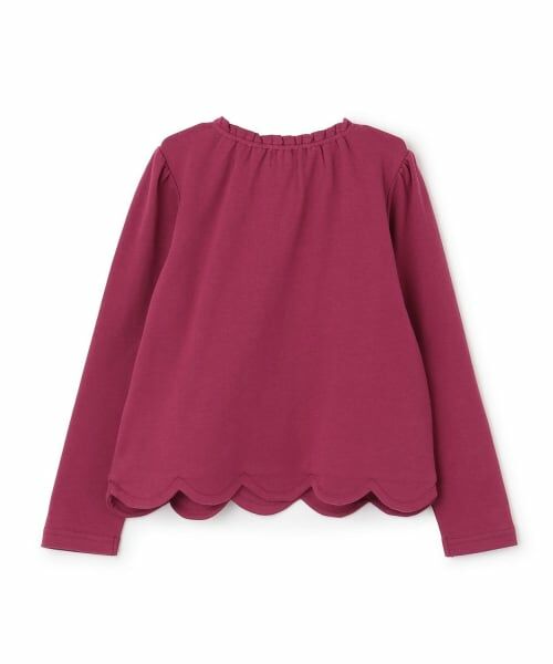 mezzo piano / メゾピアノ Tシャツ | 【人気商品再入荷】【直営店で取り扱い無し】チェックリボンいっぱい　長袖Tシャツ | 詳細1