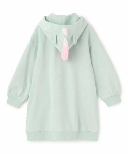 mezzo piano / メゾピアノ ミニ丈・ひざ丈ワンピース | 6044316R どうぶつモチーフ　パーカワンピース | 詳細1