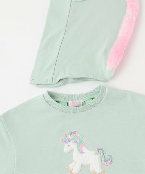 mezzo piano / メゾピアノ ミニ丈・ひざ丈ワンピース | 6044316R どうぶつモチーフ　パーカワンピース | 詳細3