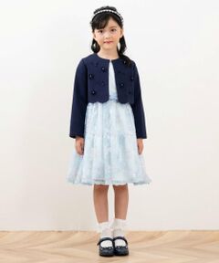 mezzo piano / メゾピアノ ドレス | 花ブーケレース刺しゅう　ワンピース