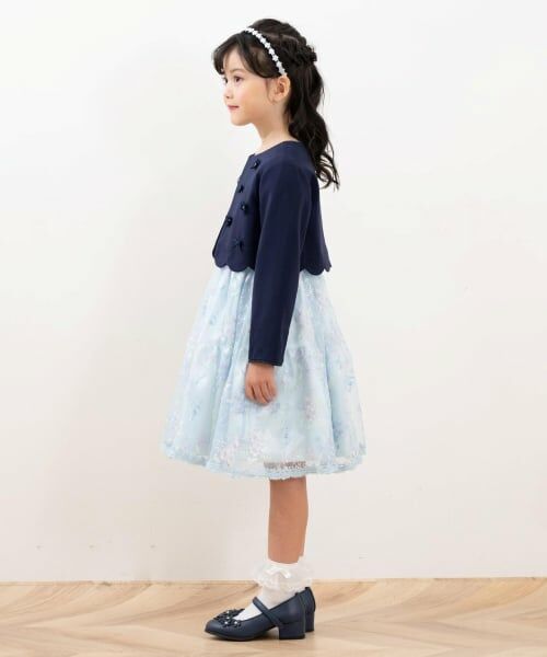 mezzo piano / メゾピアノ テーラードジャケット | 花モチーフ裾スカラップ　ジャケット | 詳細16