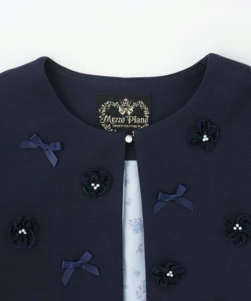 mezzo piano / メゾピアノ テーラードジャケット | 花モチーフ裾スカラップ　ジャケット | 詳細2