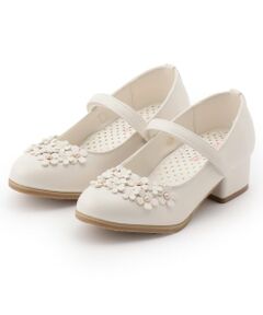 mezzo piano / メゾピアノ ビジネス・ドレスシューズ | お花ストラップシューズ