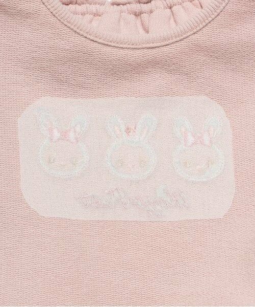 mezzo piano / メゾピアノ スウェット | 【人気商品再入荷】【直営店で取り扱い無し】チュール刺しゅう　裾ペプラムトレーナー | 詳細4