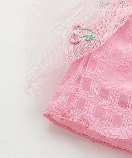 mezzo piano / メゾピアノ その他トップス | 【人気商品再入荷】【直営店で取り扱い無し】イチゴ刺しゅう裾フリル　半袖チュニック | 詳細7