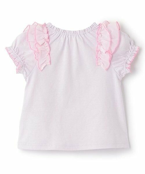 mezzo piano / メゾピアノ Tシャツ | 【人気商品再入荷】【直営店で取り扱い無し】キャンディフリル半袖Ｔシャツ | 詳細1