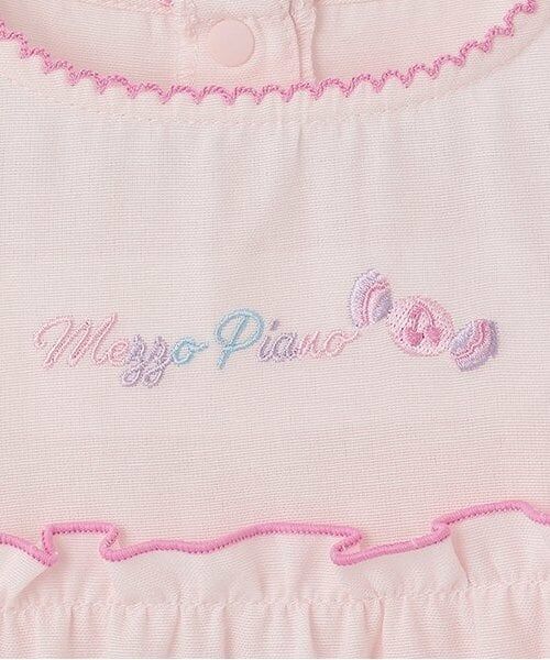 mezzo piano / メゾピアノ ミニ丈・ひざ丈ワンピース | 【人気商品再入荷】【直営店で取り扱い無し】キャンディ刺しゅう　半袖ティアードワンピース | 詳細3