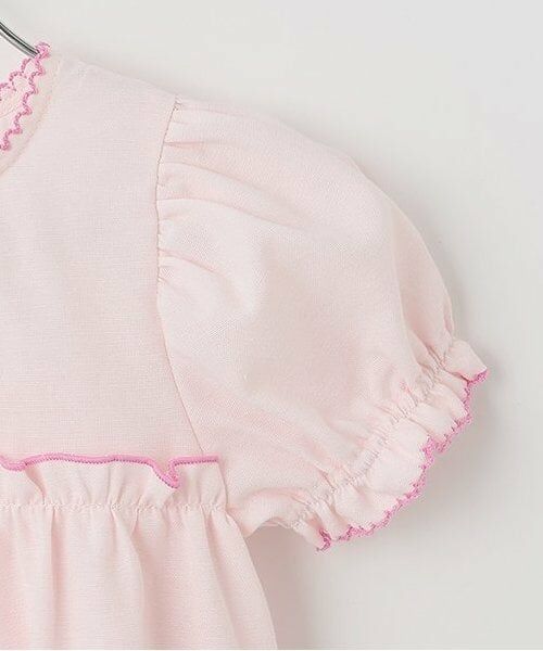 mezzo piano / メゾピアノ ミニ丈・ひざ丈ワンピース | 【人気商品再入荷】【直営店で取り扱い無し】キャンディ刺しゅう　半袖ティアードワンピース | 詳細5