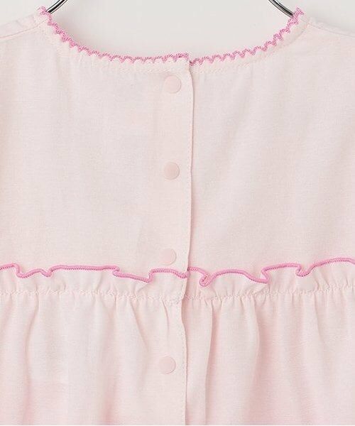 mezzo piano / メゾピアノ ミニ丈・ひざ丈ワンピース | 【人気商品再入荷】【直営店で取り扱い無し】キャンディ刺しゅう　半袖ティアードワンピース | 詳細6