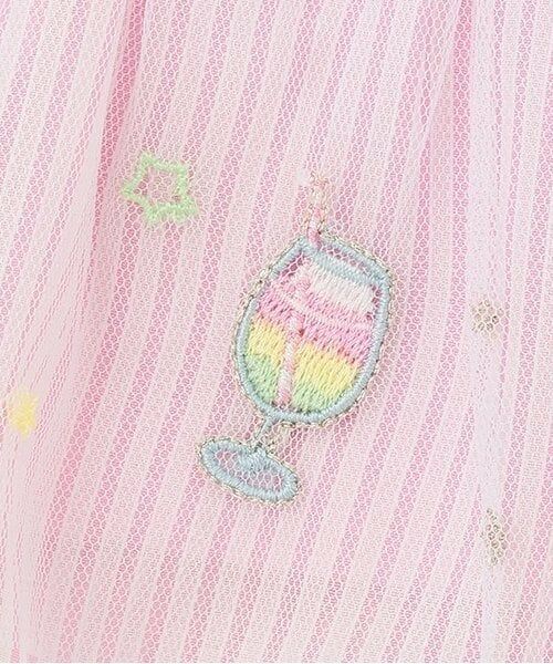 mezzo piano / メゾピアノ その他トップス | 【人気商品再入荷】【直営店で取り扱い無し】ソーダ刺しゅう裾フリル半袖チュニック | 詳細6