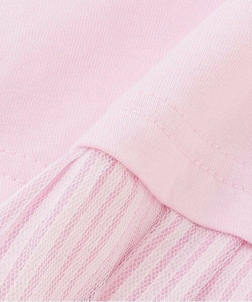 mezzo piano / メゾピアノ その他トップス | 【人気商品再入荷】【直営店で取り扱い無し】ソーダ刺しゅう裾フリル半袖チュニック | 詳細9