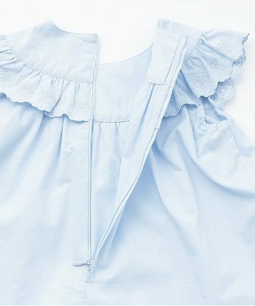 mezzo piano / メゾピアノ ミニ丈・ひざ丈ワンピース | 【人気商品再入荷】【直営店で取り扱い無し】裾ロゴ刺しゅうレースワンピース | 詳細6