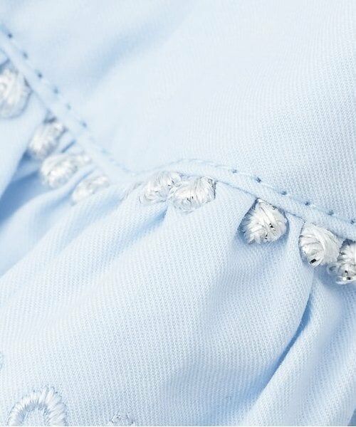 mezzo piano / メゾピアノ ミニ丈・ひざ丈ワンピース | 【人気商品再入荷】【直営店で取り扱い無し】裾ロゴ刺しゅうレースワンピース | 詳細7