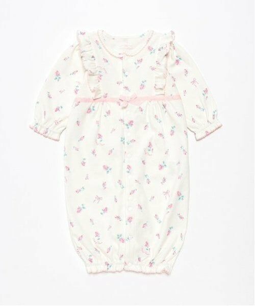 mezzo piano / メゾピアノ ロンパース | ローズつぼみ柄　2wayオール | 詳細10