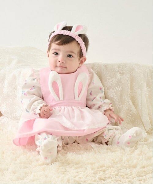 mezzo piano / メゾピアノ ロンパース | ローズつぼみ柄　2wayオール | 詳細16