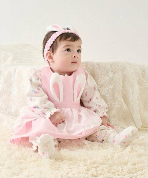 mezzo piano / メゾピアノ ロンパース | ローズつぼみ柄　2wayオール | 詳細17