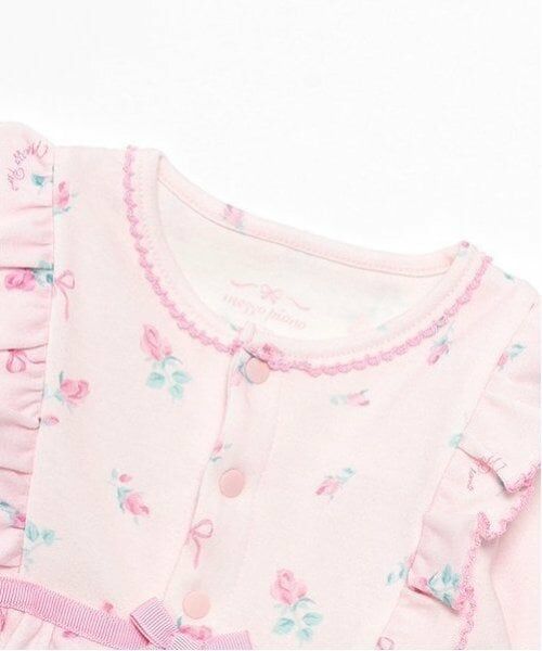 mezzo piano / メゾピアノ ロンパース | ローズつぼみ柄　2wayオール | 詳細3