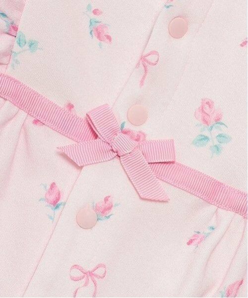 mezzo piano / メゾピアノ ロンパース | ローズつぼみ柄　2wayオール | 詳細4