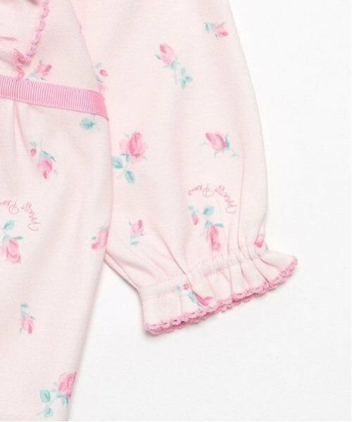 mezzo piano / メゾピアノ ロンパース | ローズつぼみ柄　2wayオール | 詳細5