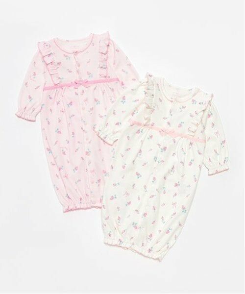 mezzo piano / メゾピアノ ロンパース | ローズつぼみ柄　2wayオール | 詳細8