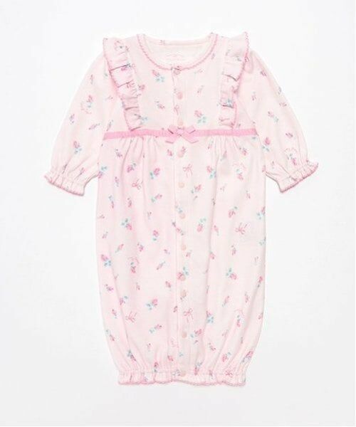 mezzo piano / メゾピアノ ロンパース | ローズつぼみ柄　2wayオール | 詳細9