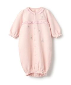 mezzo piano / メゾピアノ ロンパース | くま・うさぎ刺しゅう　2wayオール