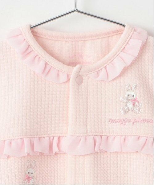 mezzo piano / メゾピアノ ロンパース | くま・うさぎ刺しゅう　2wayオール | 詳細3