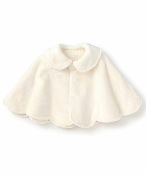 mezzo piano / メゾピアノ ベビー・キッズウエア | リバーシブル　裾スカラップ　ケープ | 詳細2