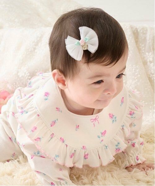 mezzo piano / メゾピアノ スタイ・ビブ | ローズつぼみ柄　スタイ | 詳細9