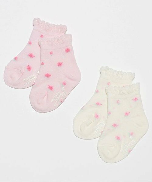 mezzo piano / メゾピアノ ソックス | ローズつぼみ柄　ソックス | 詳細5