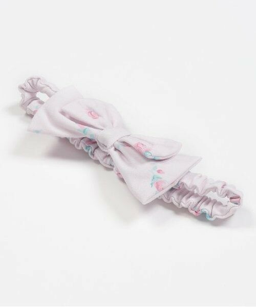 mezzo piano / メゾピアノ スタイ・ビブ | 【BOX付】ローズつぼみ柄エプロン＆ヘアバンドセット | 詳細6