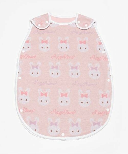 mezzo piano / メゾピアノ ベビー・キッズウエア | うさぎ柄スリーパー（ライト ピンク）